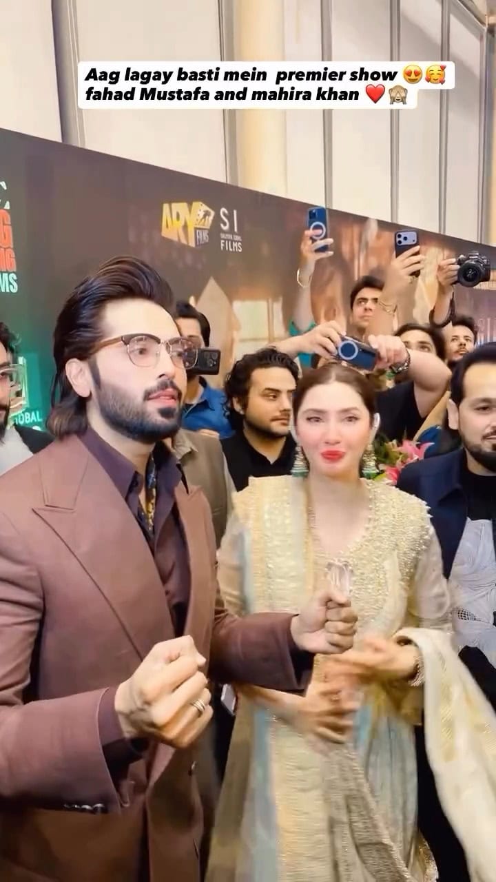Mahira Khan & Fahad Mustafa’s Public Hug Sparks Criticism