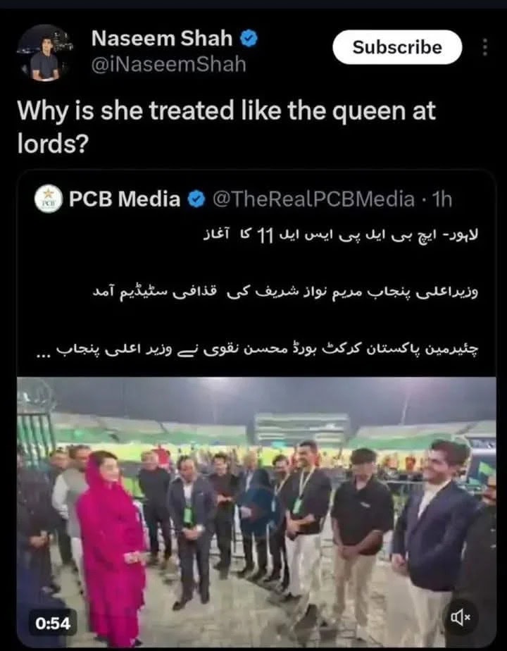Naseem Shah Pays Heavily for His Viral Tweet