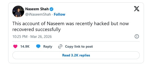 Naseem Shah’s Viral Tweet – What Actually Happened?
