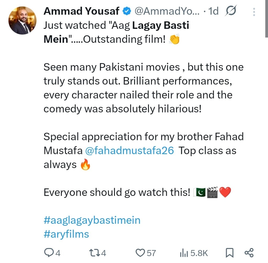 Aag Lagay Basti Mein Reviews