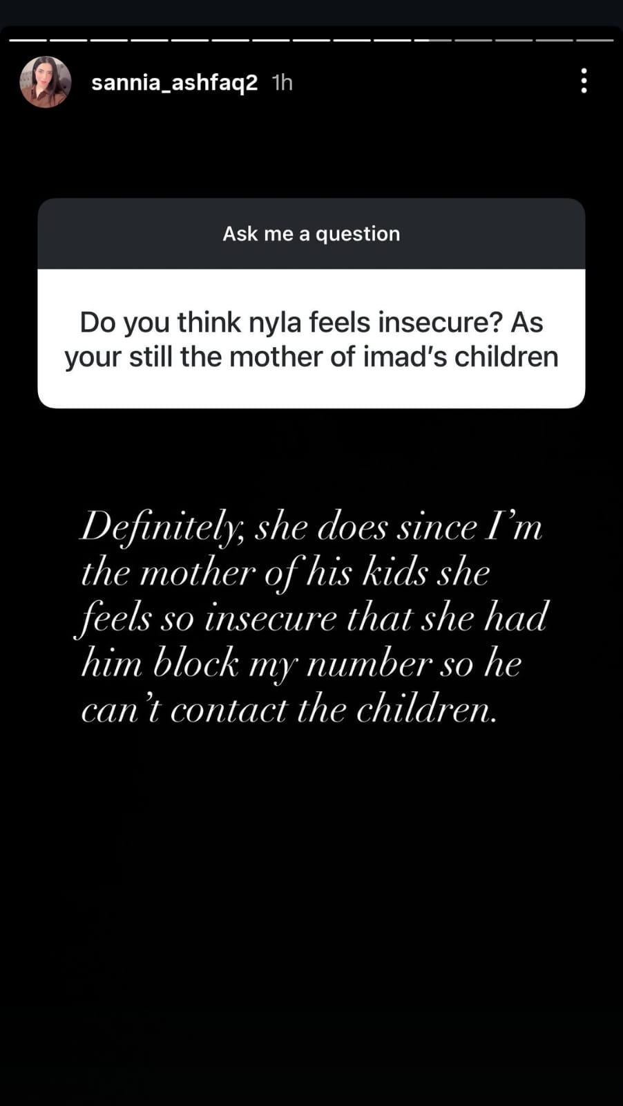 Sannia Ashfaq Reveals Imad Wasim’s Indifference Towards Their Children