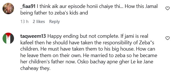 Kafeel Ending – Viewers Question Zeba Leaving Her Own Kids