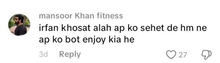 Irfan Khoosat’s Latest Video Worries Fans