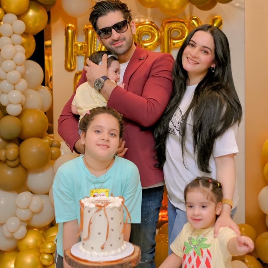 Aiman Khan Celebrates Muneeb Butt’s Birthday
