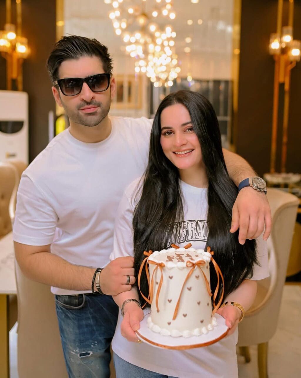 Aiman Khan Celebrates Muneeb Butt’s Birthday