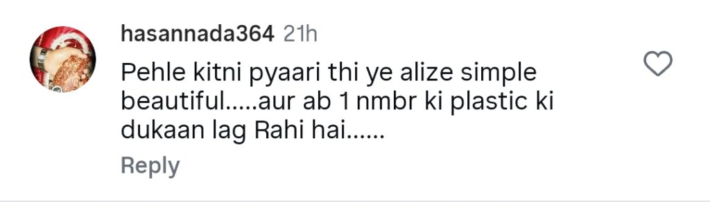 Alizeh Shah’s Heavy Make Up in Khwaab Meray Criticized
