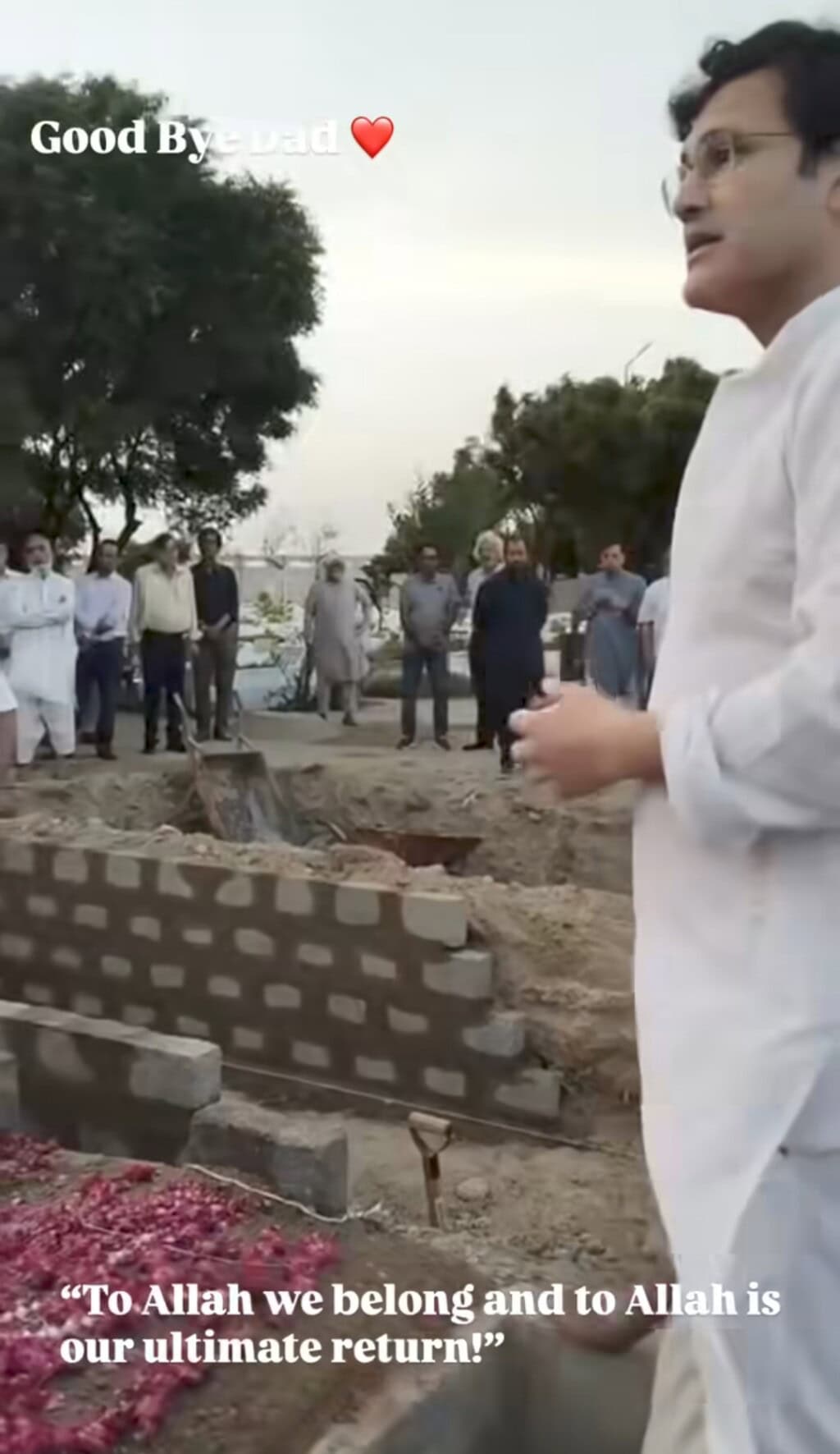Fahad Mirza’s Moving Speech At His Father’s Burial