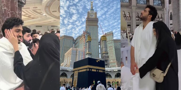 Omer Shahzad & Shanzay Lodhi’s PDA During Tawaf Upsets Fans