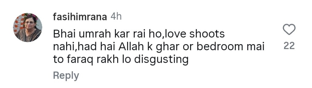 Omer Shahzad & Shanzay Lodhi’s PDA During Tawaf Upsets Fans