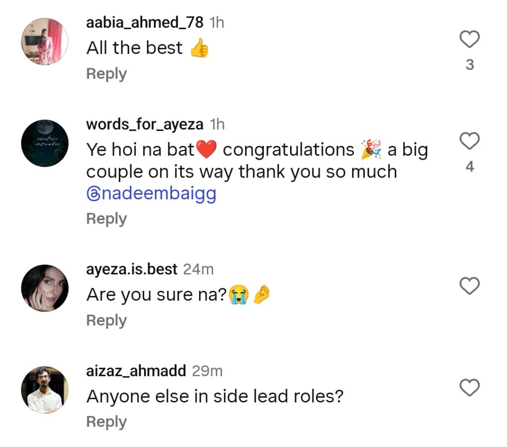 Fawad Khan & Ayeza Khan Debut Project Details