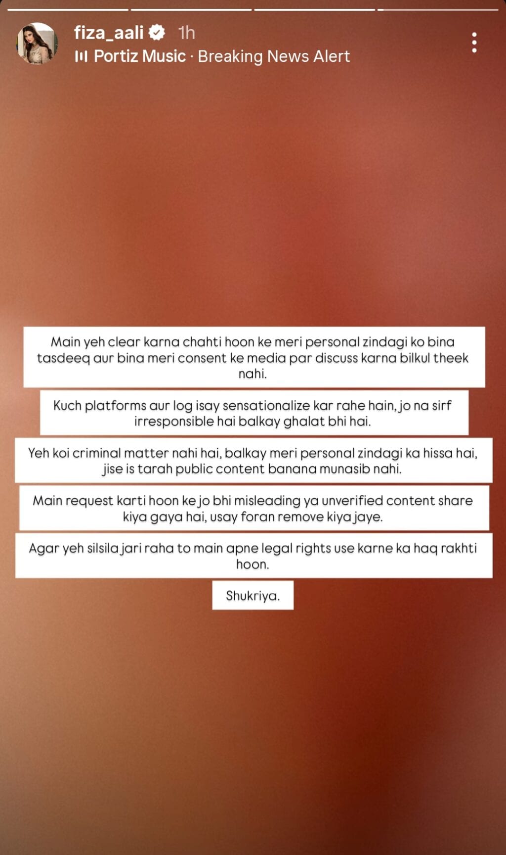 Fiza Ali’s Friend From Wedding Proposal Story Calls Her Liar