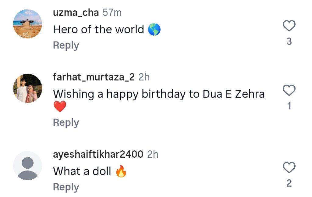 Dua Zehra Turns 18 – Father’s Beautiful Wish