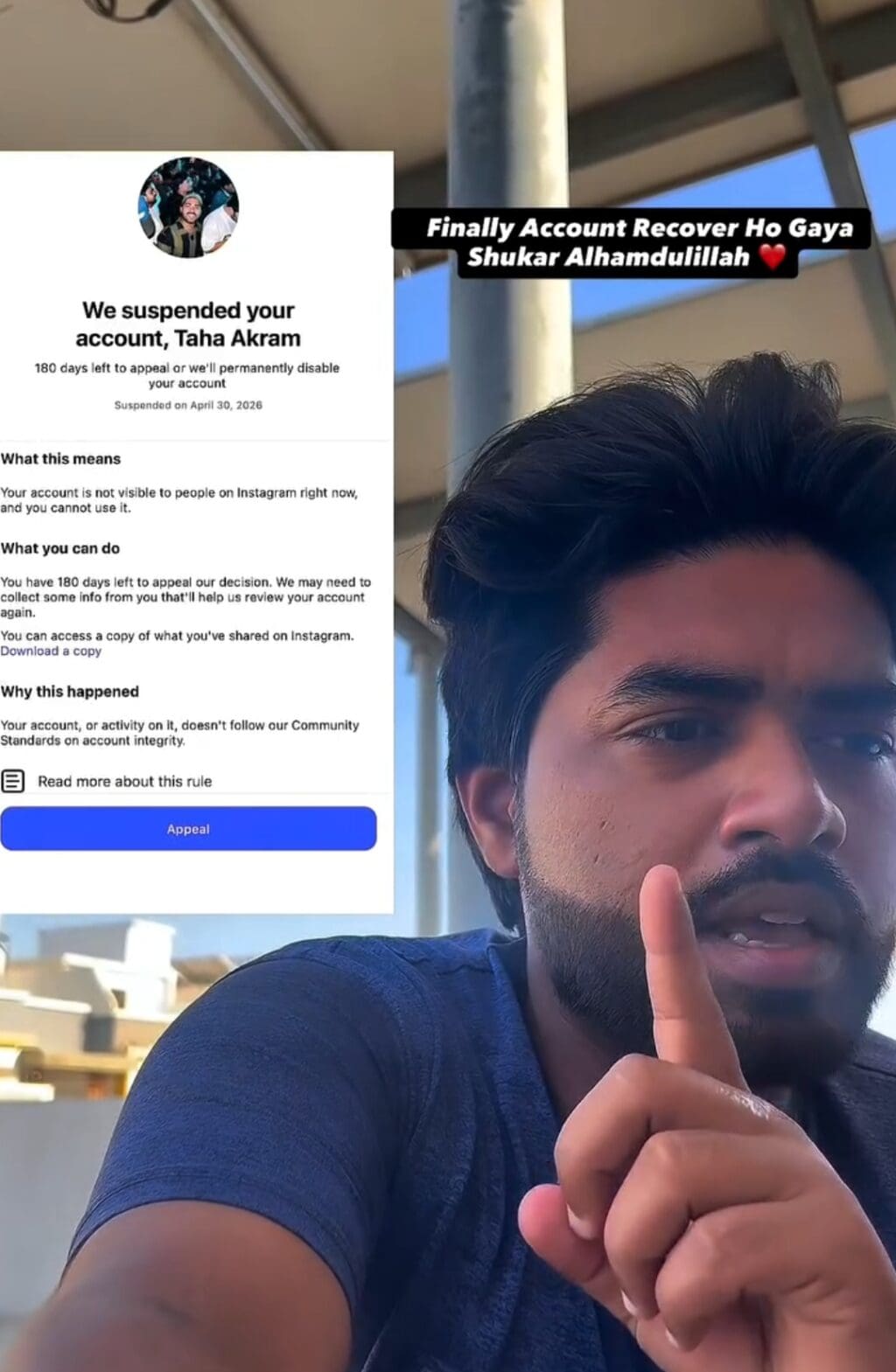Taha Akram’s Account Suspended After He Exposed Edhi Foundation