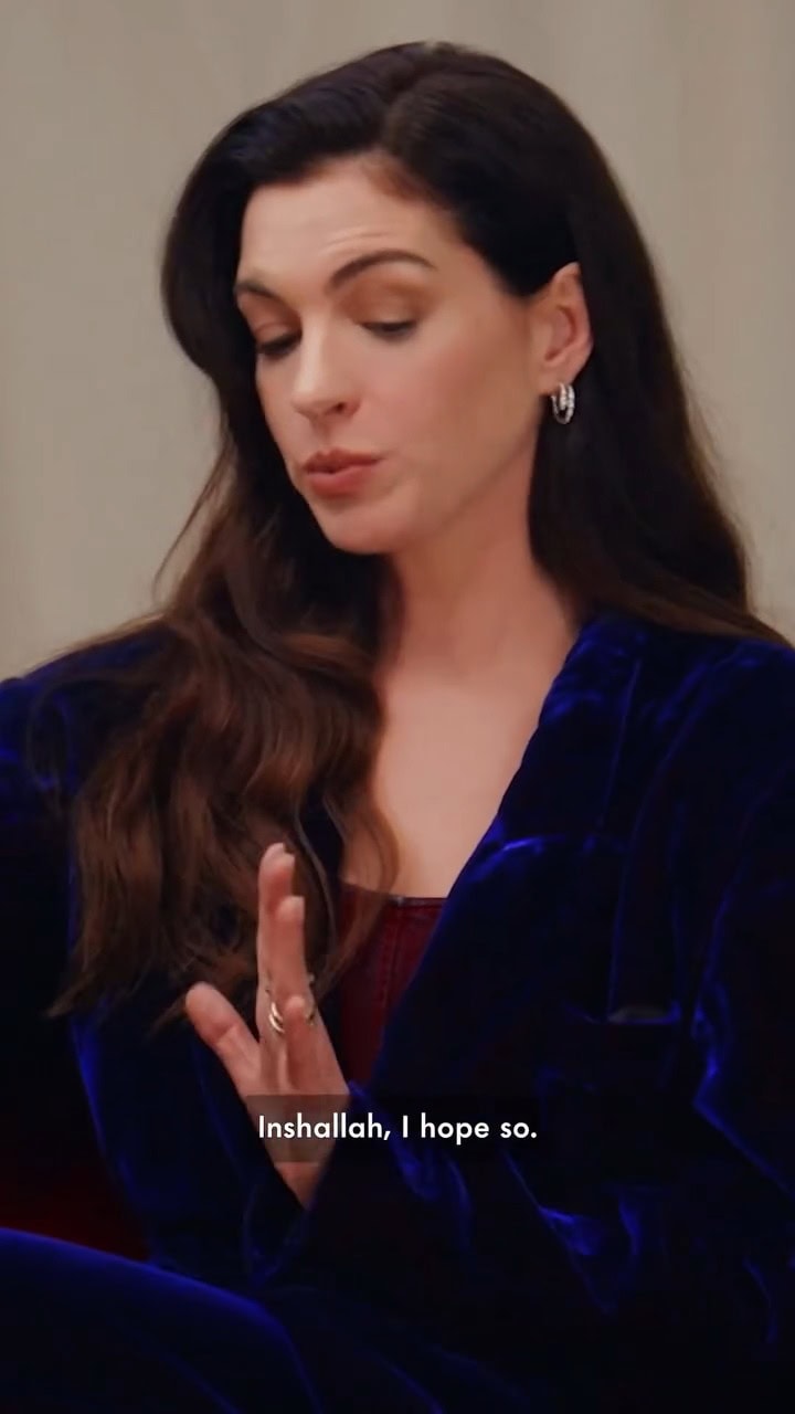 Hollywood Star Anne Hathaway Saying InshaAllah Goes Viral Hollywood Star Anne Hathaway Saying InshaAllah Goes Viral