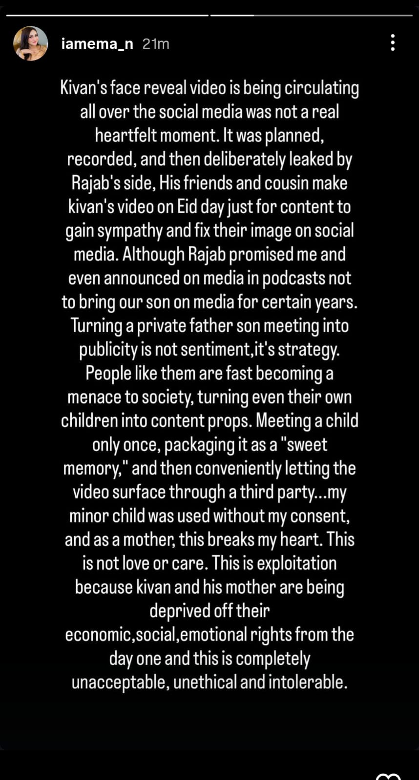 Eman Fatima Exposes Reality Of Rajab Butt’s Video With Kivan