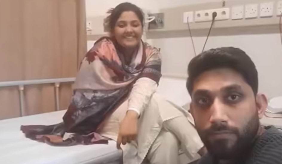 Young Pakistani Man Risks Life To Save Wife, Wins Hearts