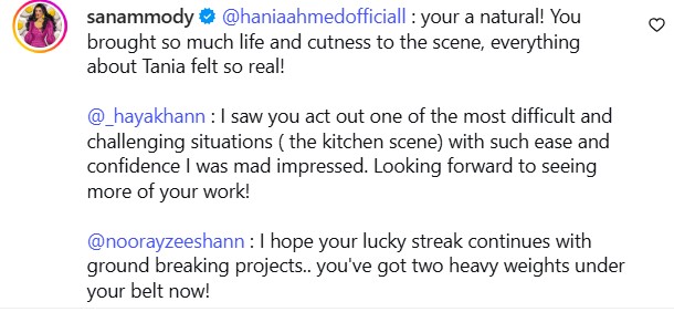 Sanam Saeed Bids Farewell To Kafeel In A Heartfelt Post