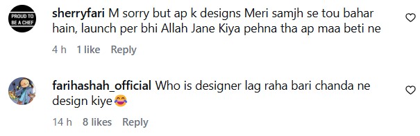 Asma Abbas’s Clothing Designs Fail To Impress