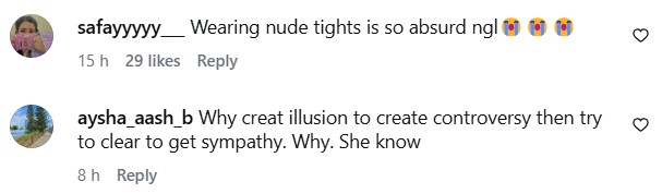 Dananeer Mobeen Explanation On Tights Unaccepted