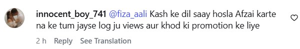 Fiza Ali Accused Of Using Labourers For Views