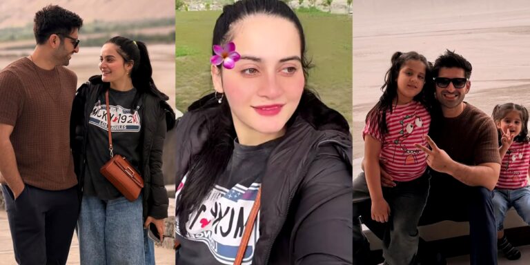 Aiman Khan and Muneeb Butt Family Clicks from Skardu Vacation