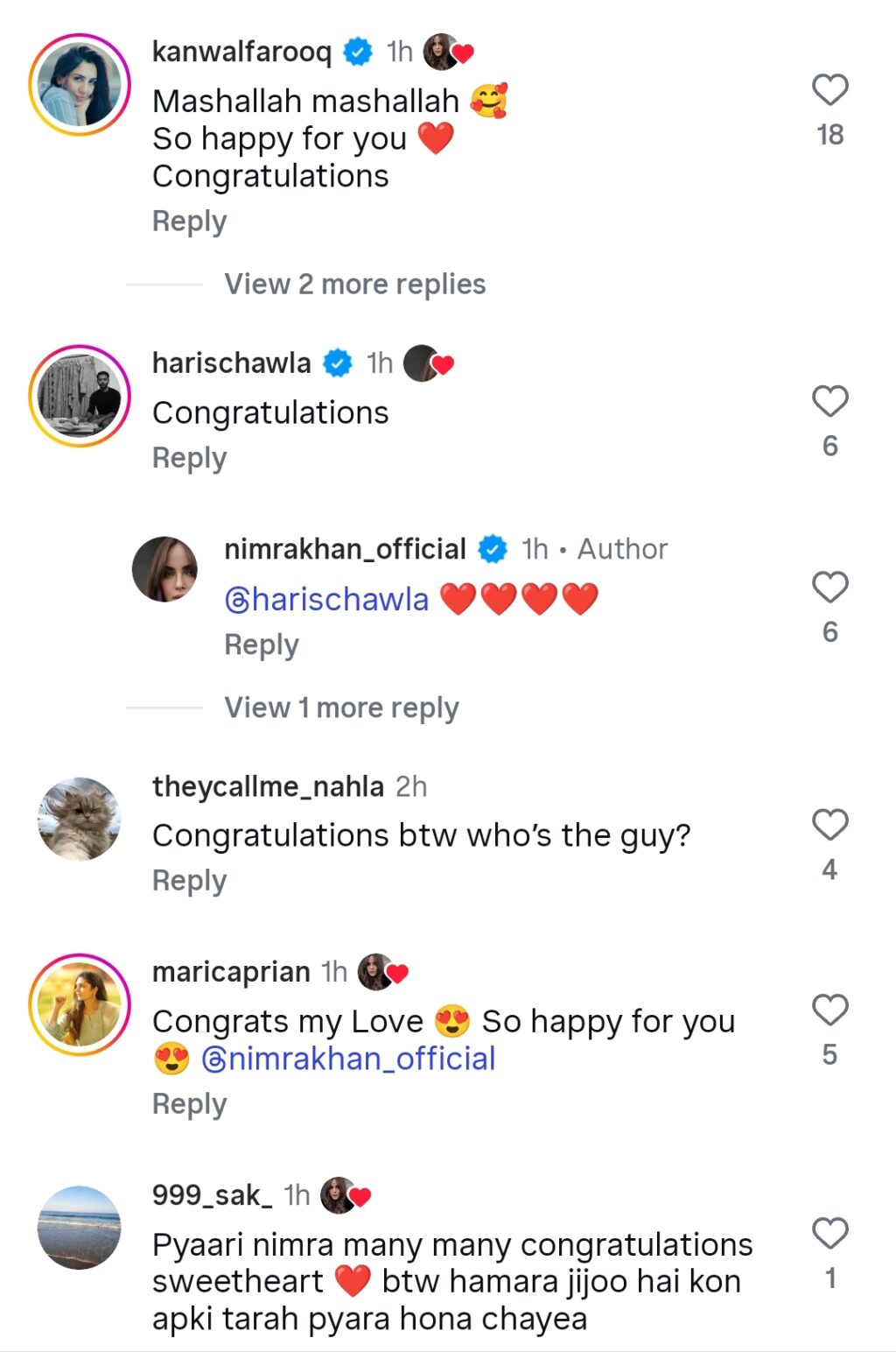 Nimra Khan Announces Marriage