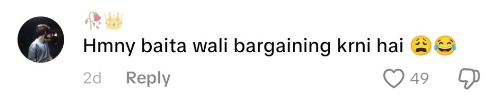 Benita’s Bargaining Tactics Trolled