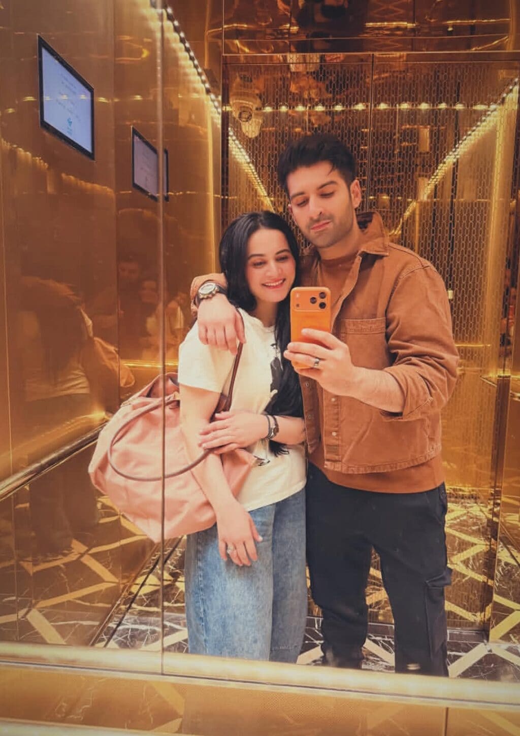 Aiman Khan Twinning With Eldest Daughter Amal Muneeb In Blue