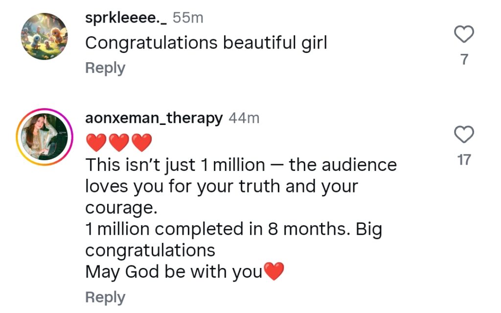 Emaan Fatima Reflects On Tough Times As She Reaches 1 M Followers