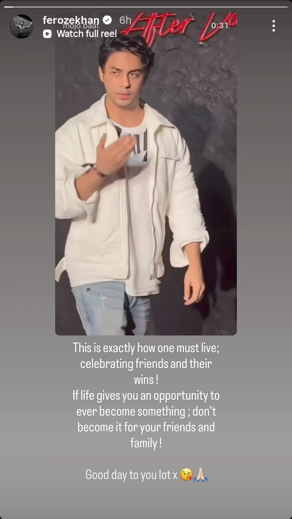 Feroze Khan Inspired by Shahrukh Khan’s Son Aryan Khan