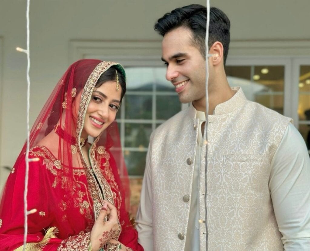 Sajal Aly & Ameer Gilani Wedding Shoot From Zanjeerein