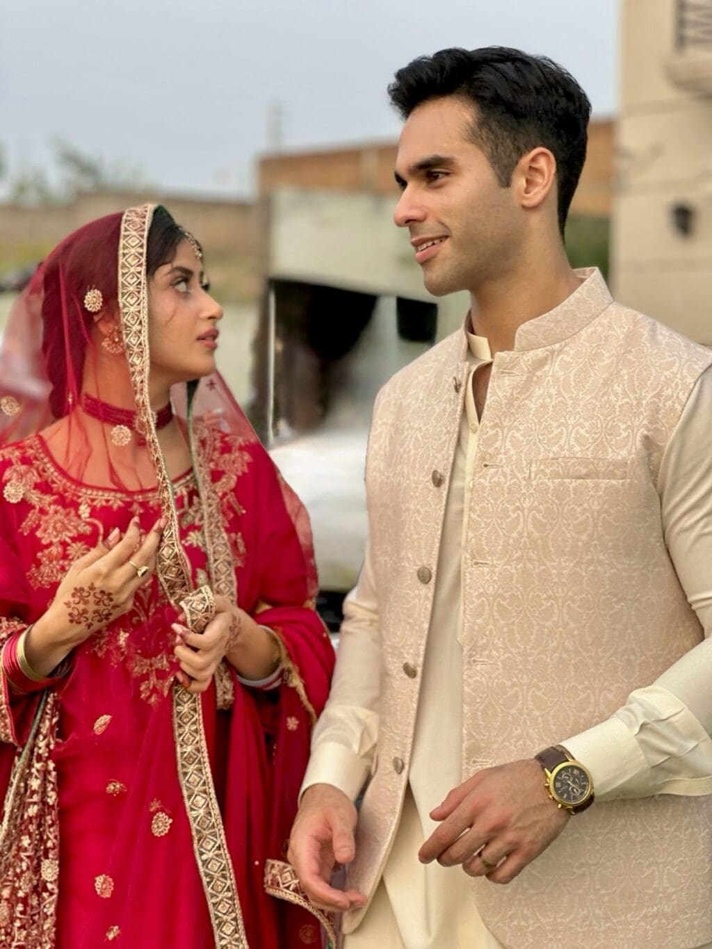 Sajal Aly & Ameer Gilani Wedding Shoot From Zanjeerein