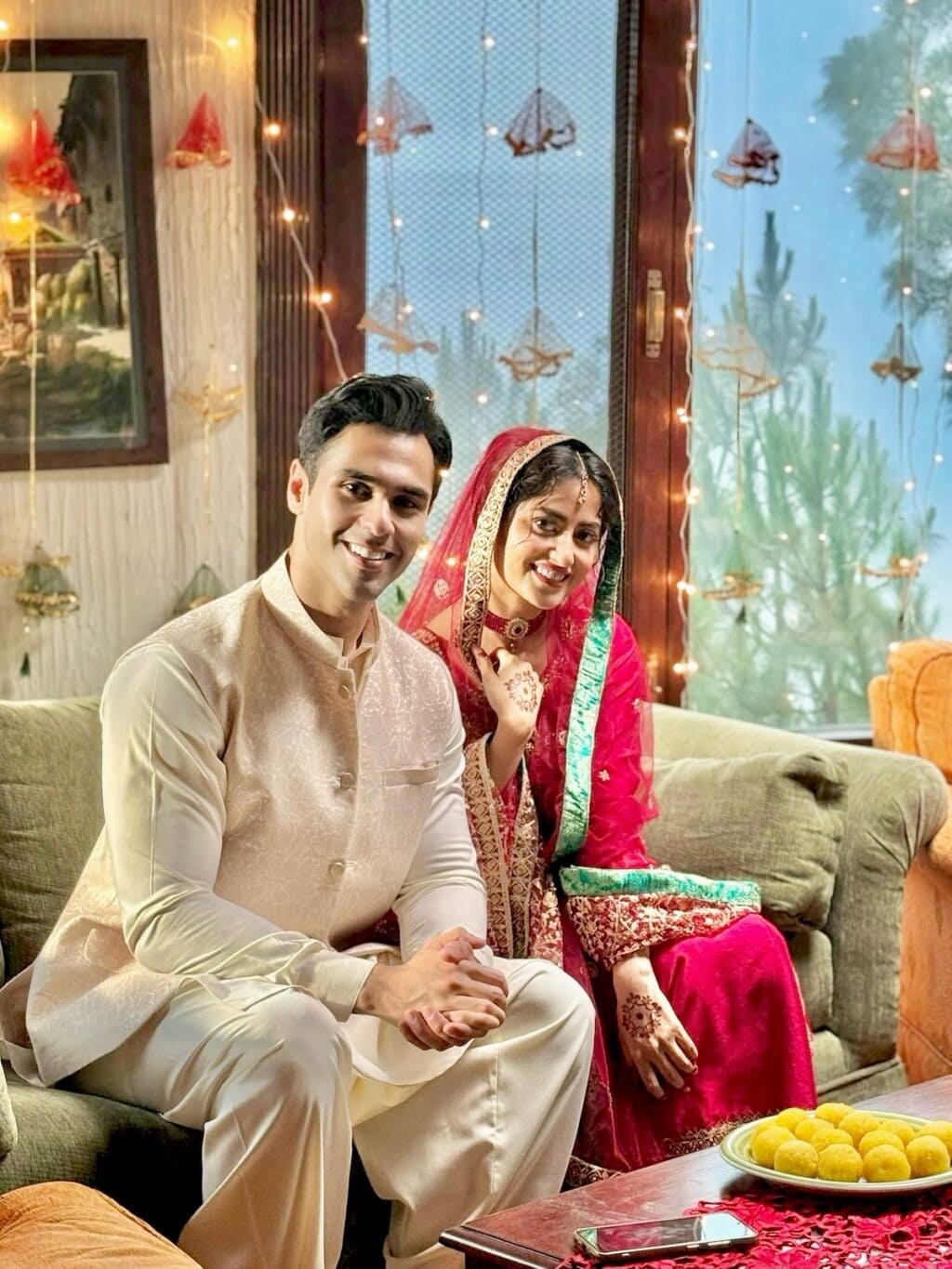 Sajal Aly & Ameer Gilani Wedding Shoot From Zanjeerein