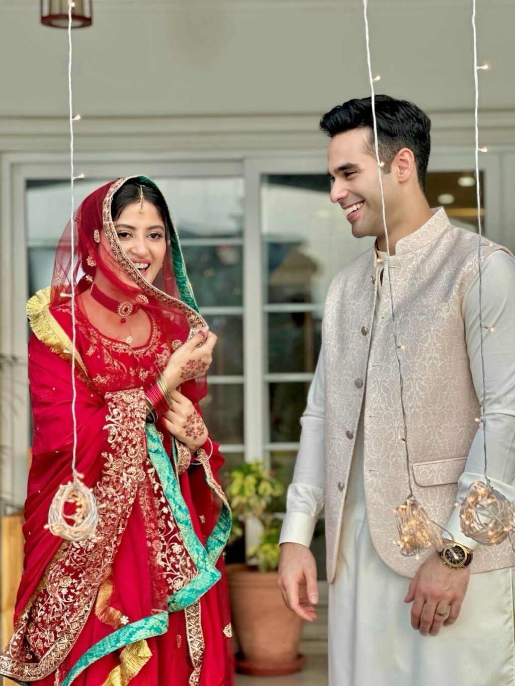 Sajal Aly & Ameer Gilani Wedding Shoot From Zanjeerein