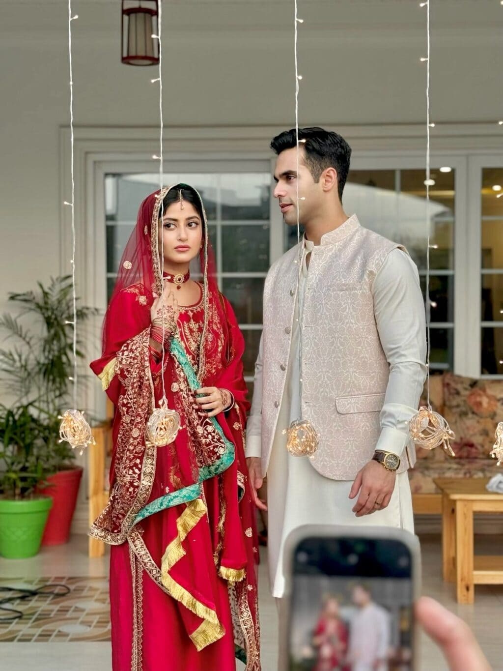 Sajal Aly & Ameer Gilani Wedding Shoot From Zanjeerein