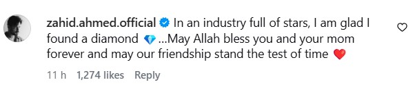 Yumna Zaidi’s Beautiful Gesture For Best Friend Zahid Ahmed