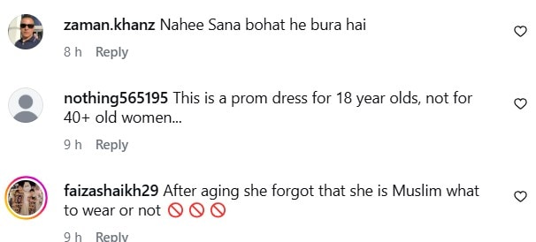 Sana Nawaz Bold Gown Under Fire
