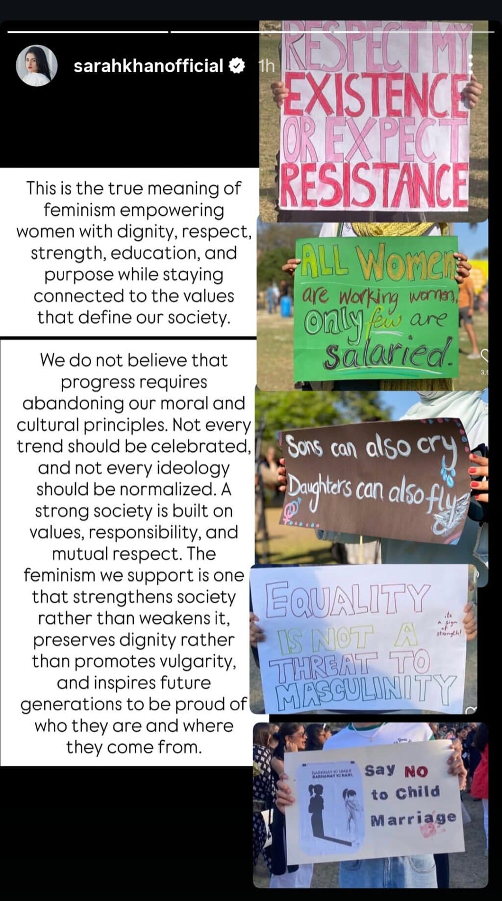 Sarah Khan Speaks Against Feminist Agenda & True Meaning of Feminism