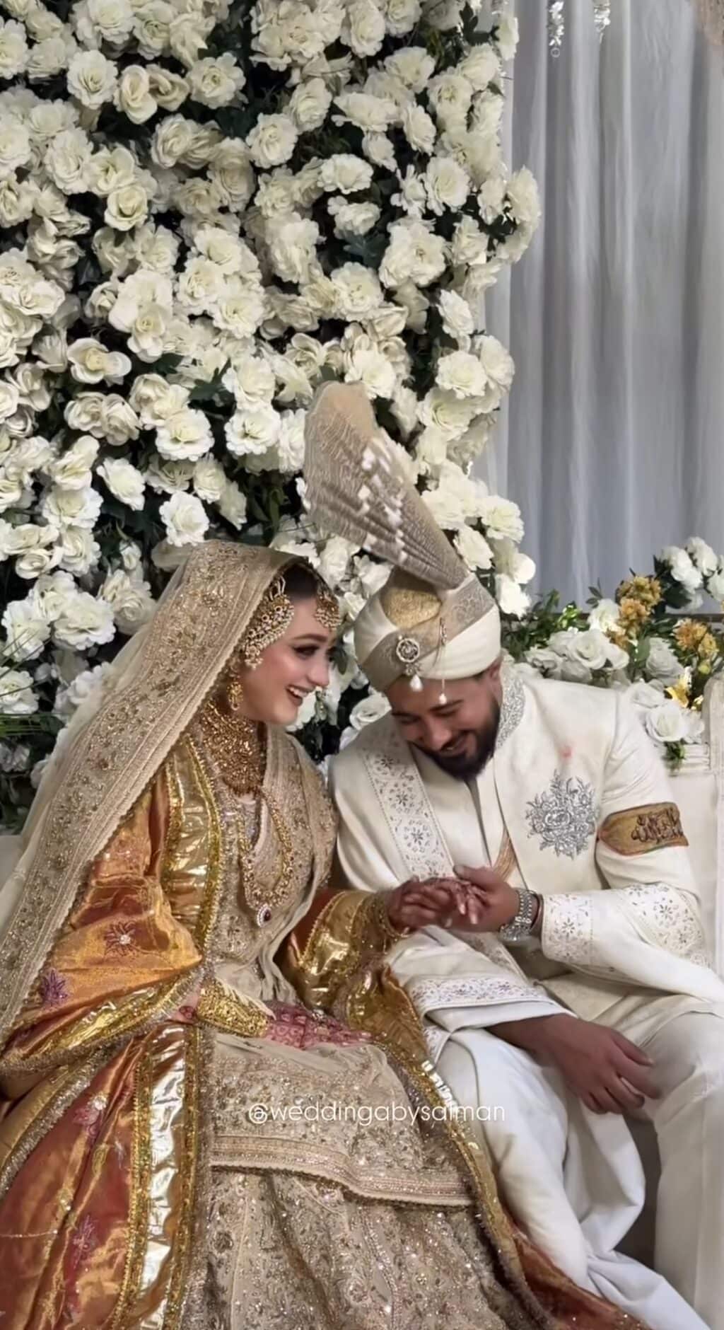 Momina Iqbal & Hamza Habib Nikah Photoshoot