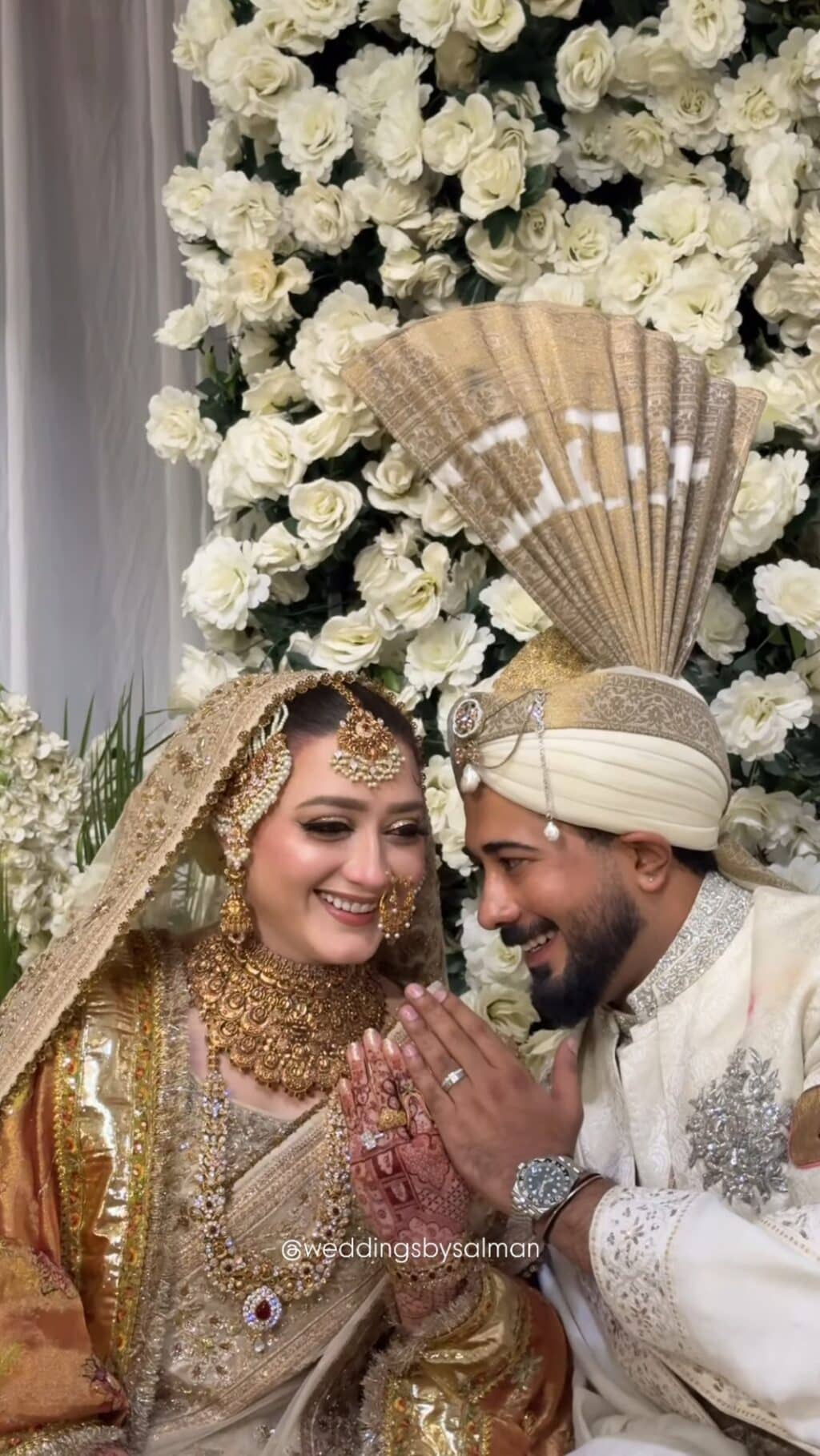 Momina Iqbal & Hamza Habib Nikah Photoshoot