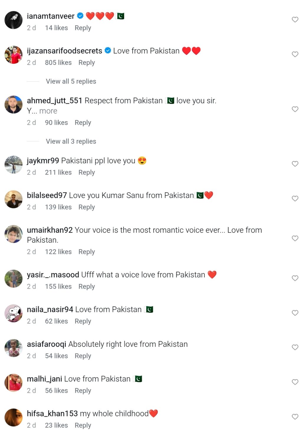 Kumar Sanu About His Fandom in Pakistan