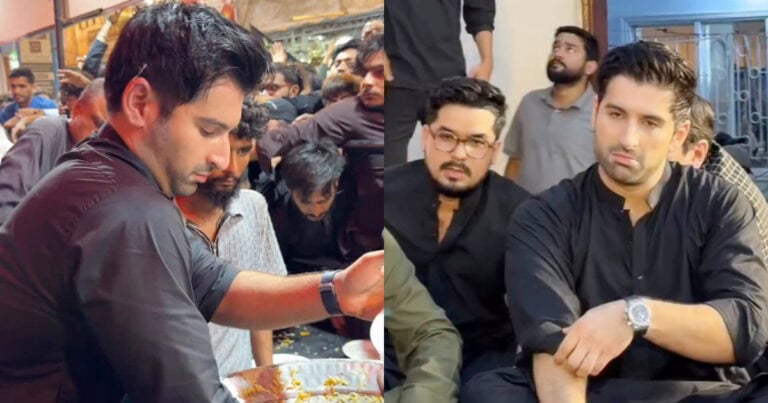 Muneeb Butt Respectfully Attends 7th Muharram Majlis & Niyaz