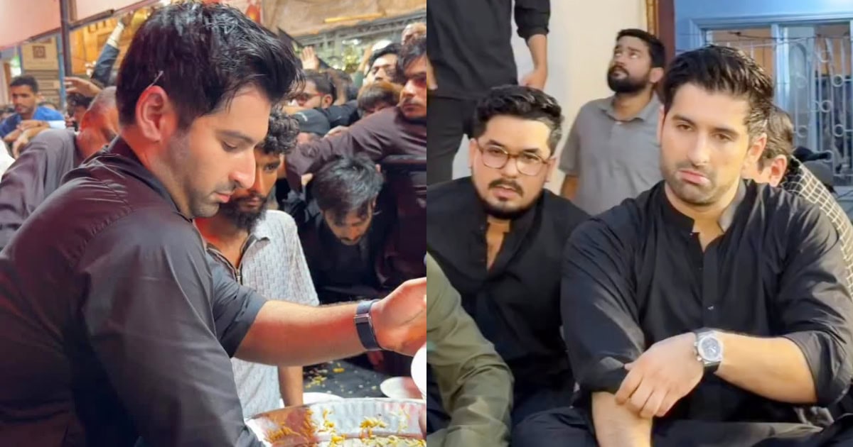 muneeb-butt Muneeb Butt Respectfully Attends 7th Muharram Majlis & Niyaz