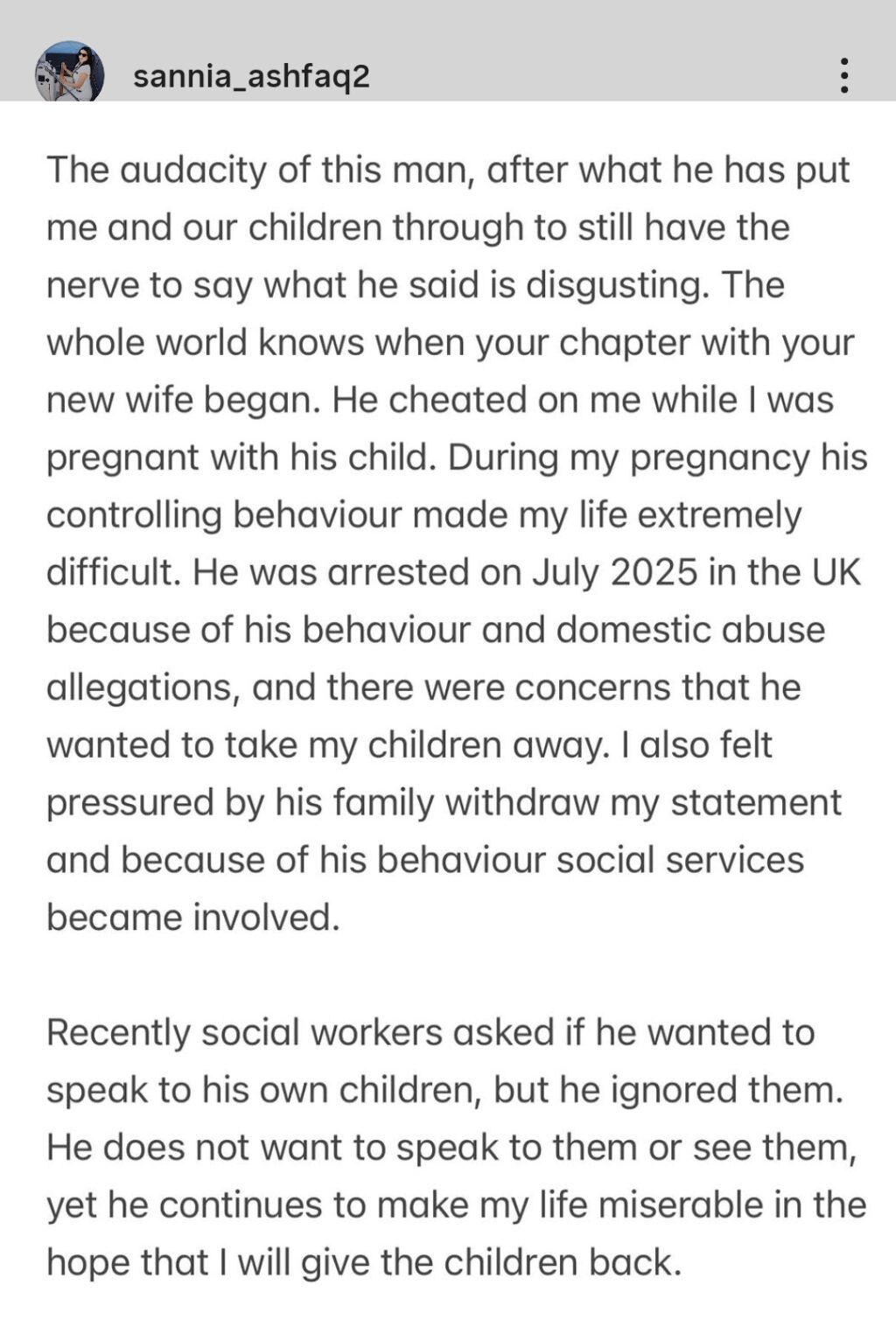 Sannia Ashfaq Shares Horrific Details of Her Married Life & Imad Wasim’s Hypocrisy