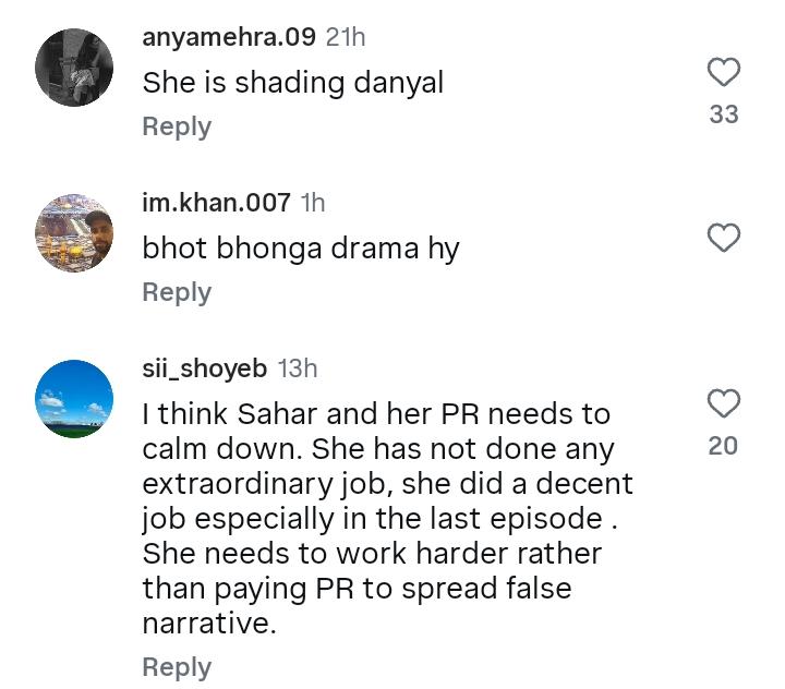 Sahar Hashmi Farewell Message Criticized By Zanjeerein Fans