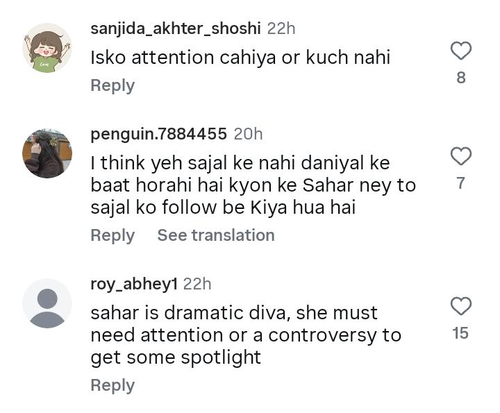 Sahar Hashmi Farewell Message Criticized By Zanjeerein Fans