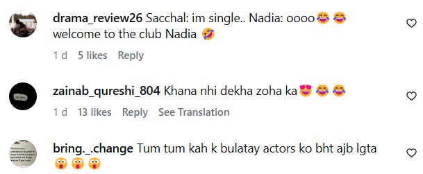 Sachal Afzal Roasts Nadia Khan In Live Show