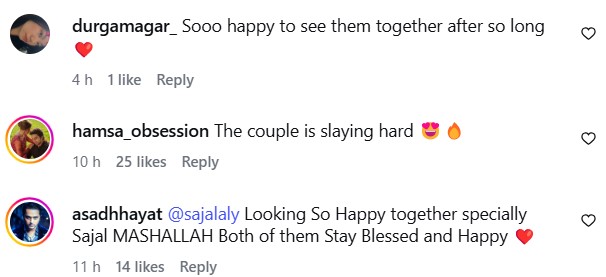 Sajal Aly & Hamza Sohail’s Armani Spotting Elicits Reactions