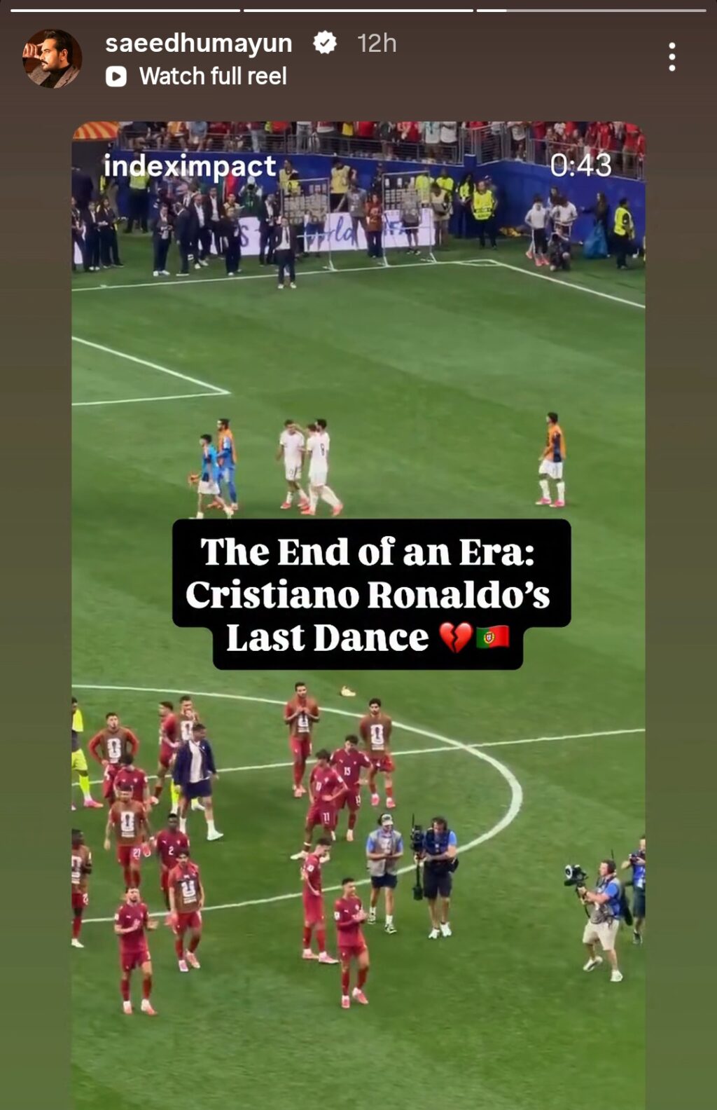 Pakistani Celebrities Emotional As Cristiano Ronaldo Plays His Last World Cup Match