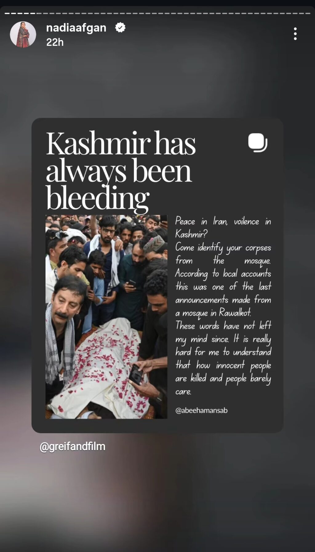 Pakistani Actors Raise Their Voice For Kashmiris Pakistani Actors Raise Their Voice For Kashmiris